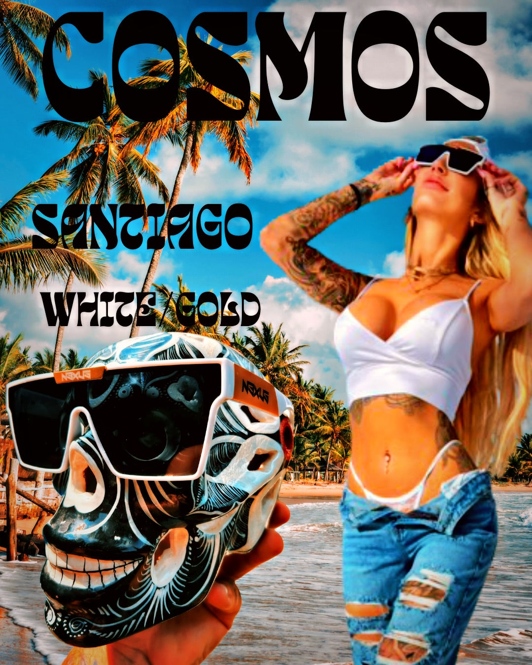 COSMOS SANTIAGO WHITE/GOLD