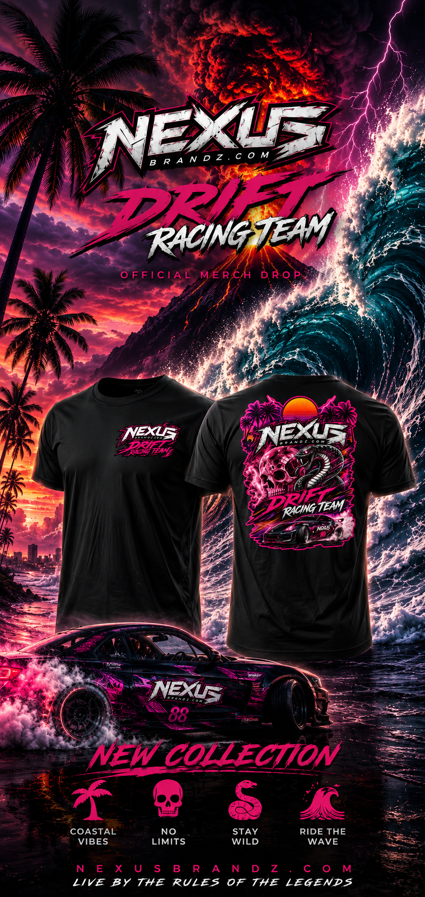 T-Shirt Nexus Brandz.com Drift team
