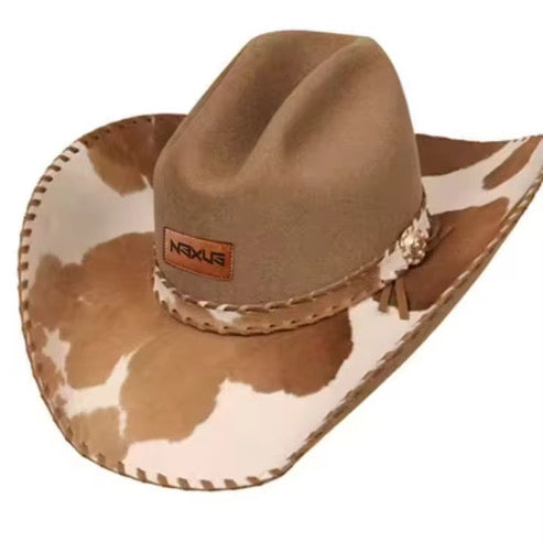 Chapeau Western GOLDEN/COW